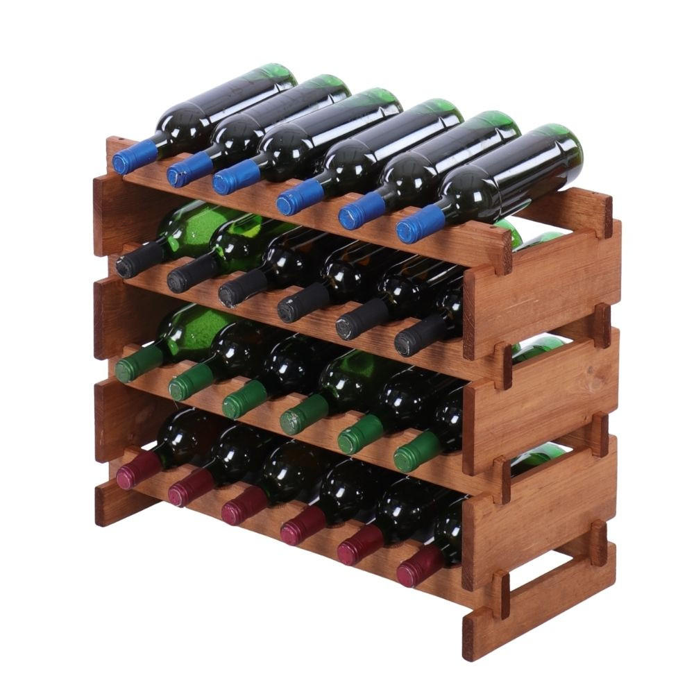 Proregal Weinregal Braun 65x51x28 cm