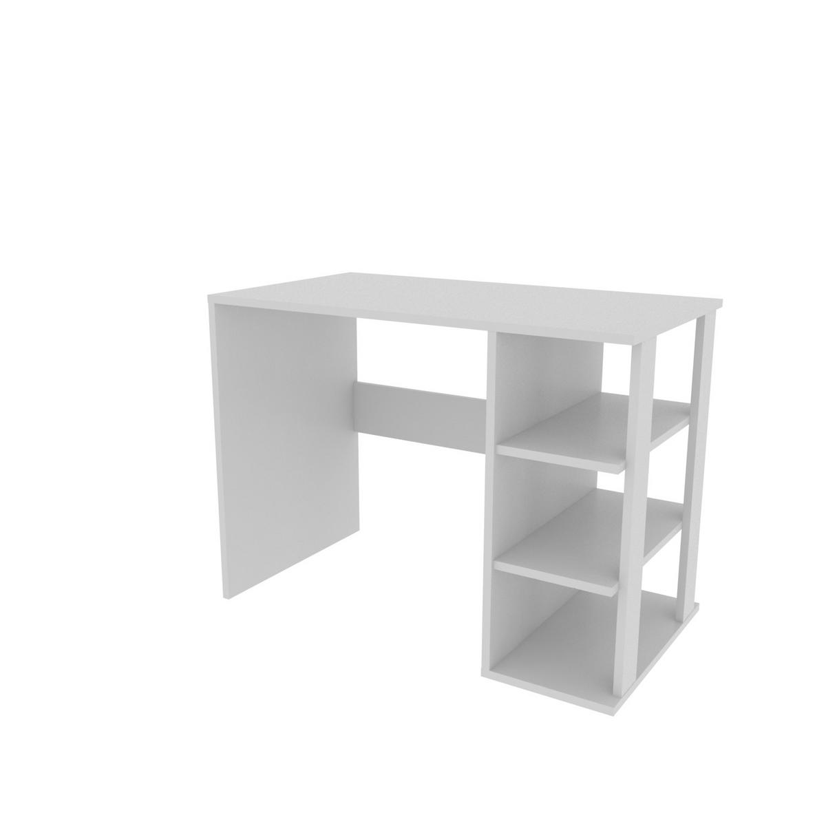 COMPUTERTISCH Polina Weiß - Weiß, Holzwerkstoff (60/115/12cm) - Decorotika