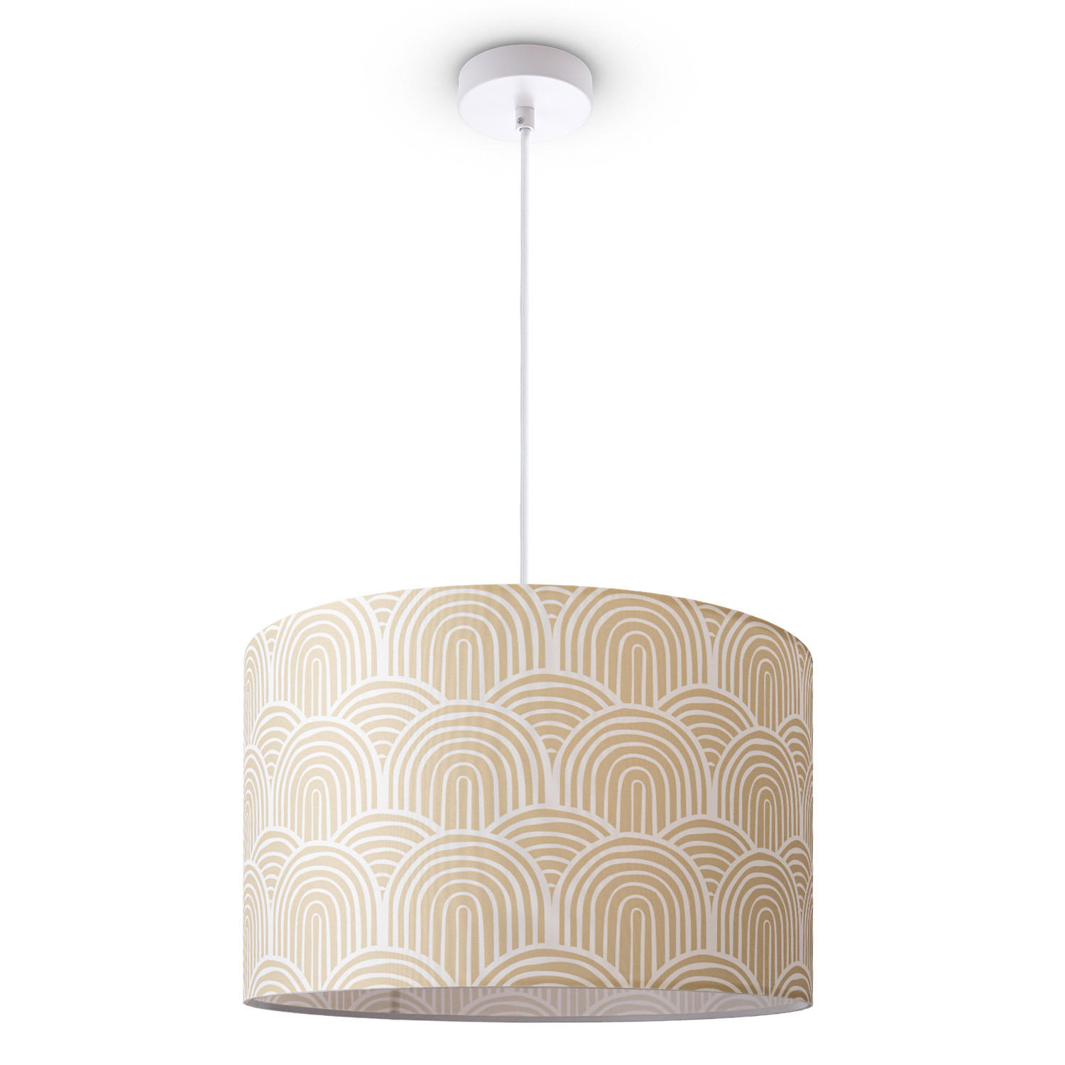 PENDELLEUCHTE Hugo Pd1 Pil 007 - Weiß, Metall (45.5/45.5/27cm) - Paco Home