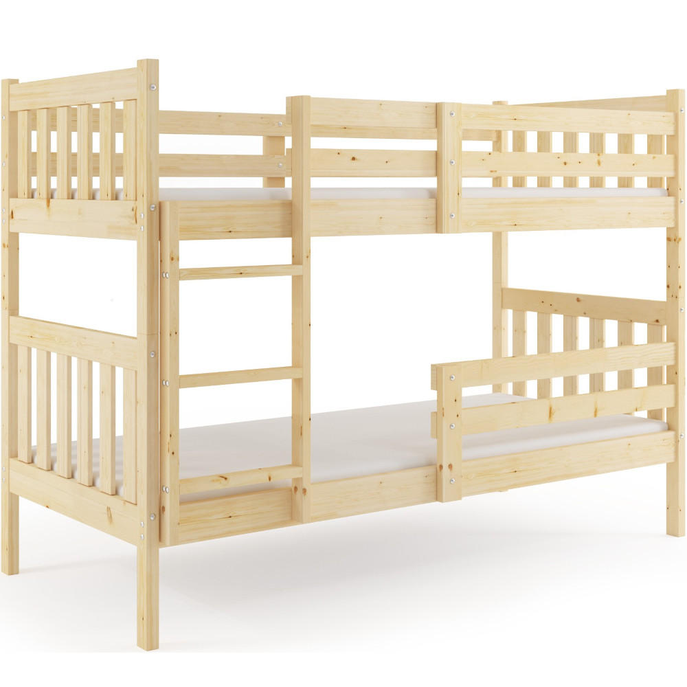 ETAGENBETT Kaspar mit Rausfallschutz Naturholz - Naturfarben, Holz (90/200cm) - Interbeds