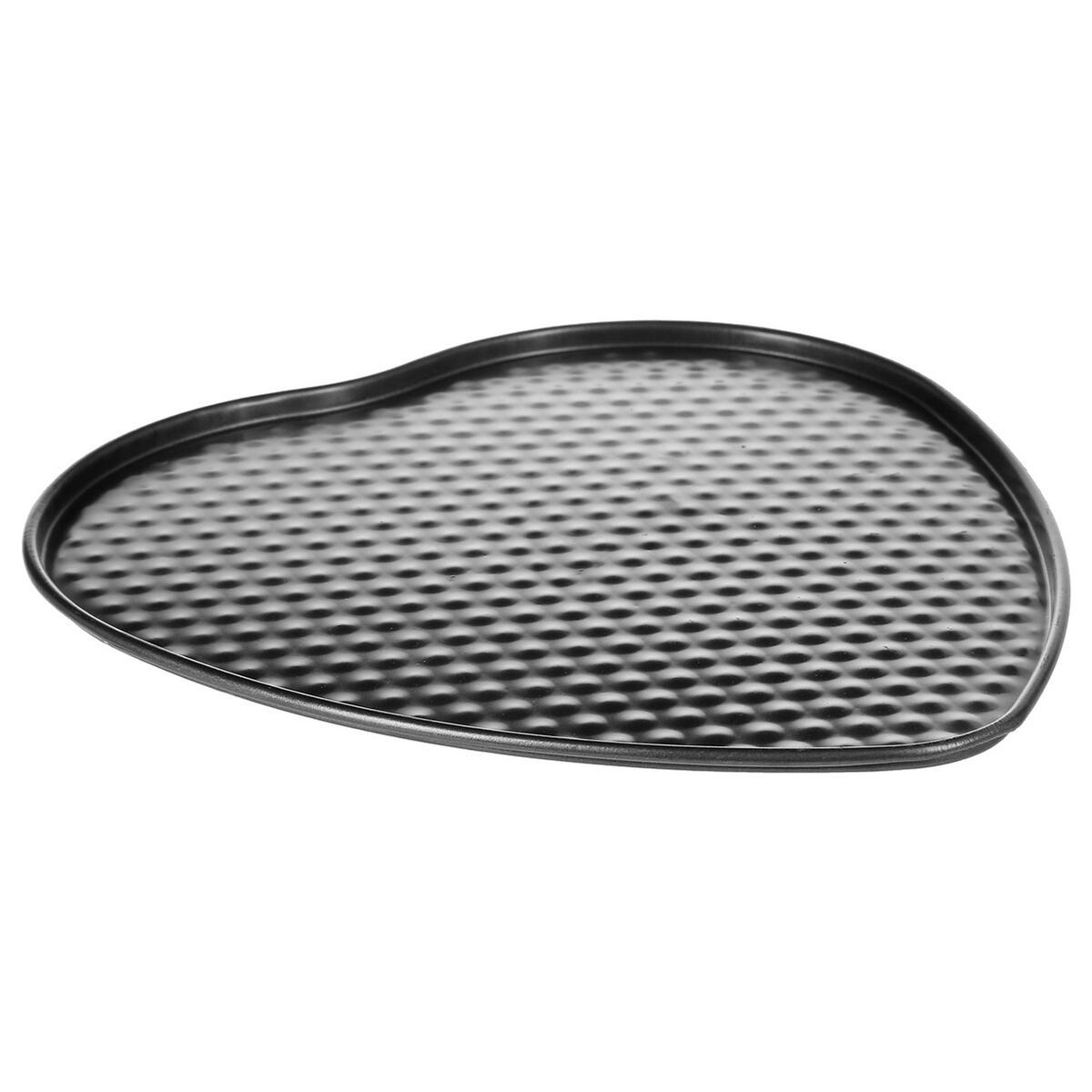 SPRINGFORM Herz, mit Wabenboden, Stahl, Schwarz, 24 cm - Schwarz, Metall (24/6.8/24cm) - 5five Simply Smart