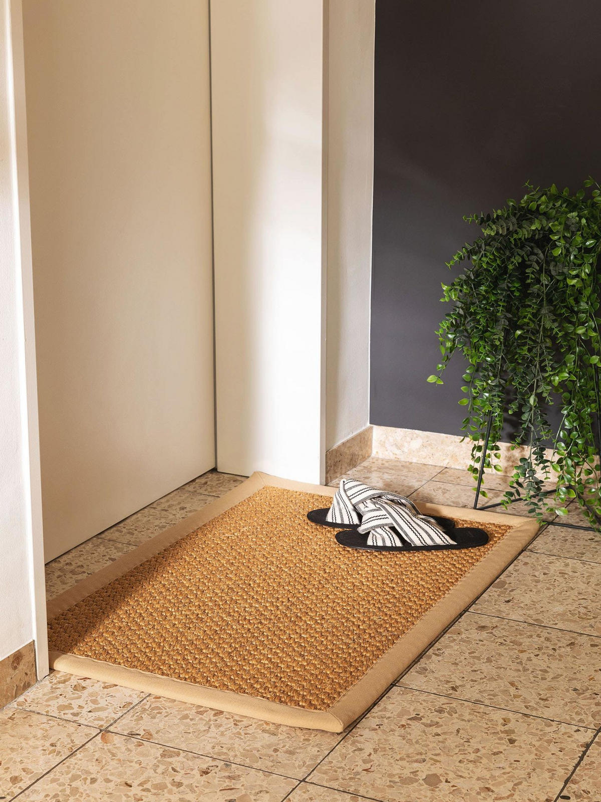 FUSSMATTE Greta Beige 60x90 cm - Beige, Naturmaterialen (60/1cm) - KUNSTLOFT
