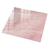 GLASPLATTE 80x60 cm – Rosa Eleganz - Grau, Glas (0.4/80/60cm) - ArtPrintCave