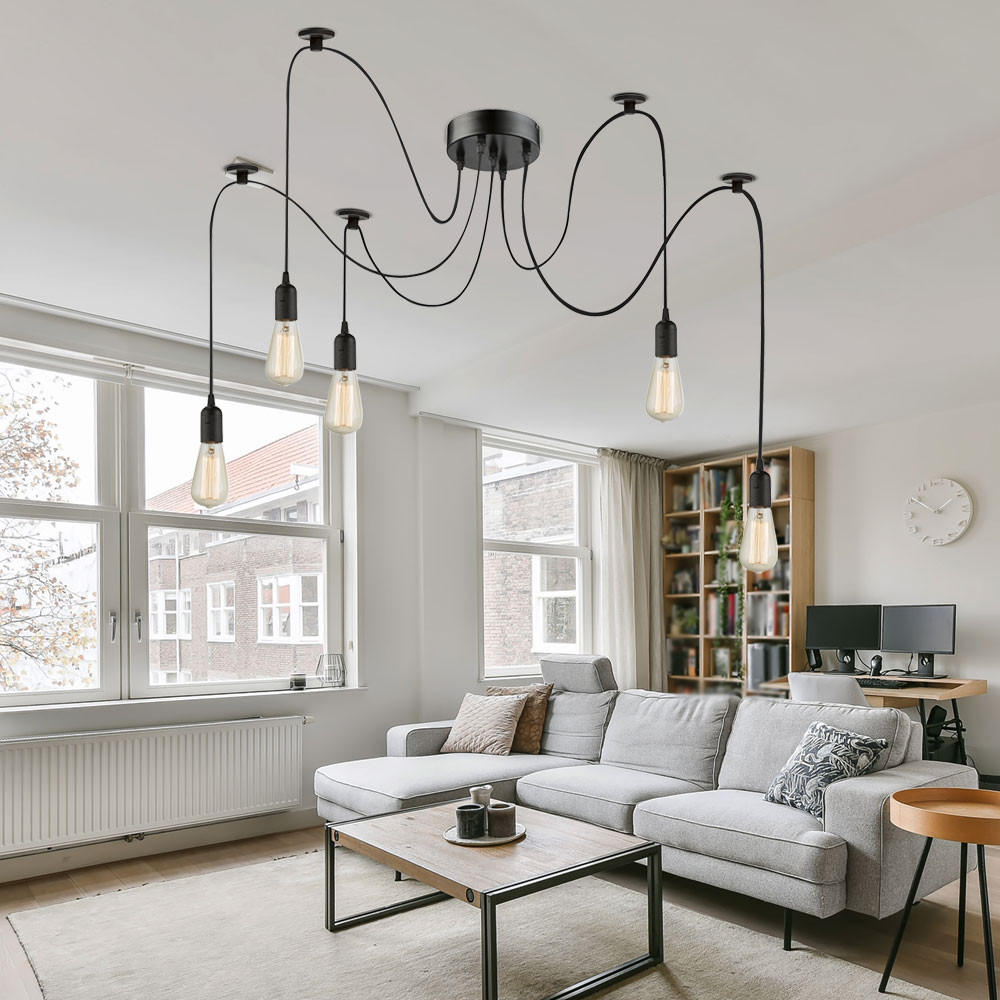 Thumbnail - Led, Schwarz, Textil, F, 15x100x15 cm, Lampen & Leuchten, LED Beleuchtung, LED-Hängeleuchten