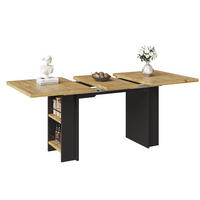 KOMODA 120-160/80/75 cm, MDF v dekore prírodného dreva, s úložným priestorom - hnedá, kompozitné drevo (120/80/75cm) - BEAOK
