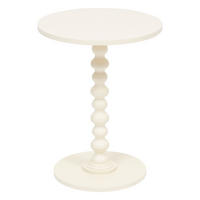 COUCHTISCH mit dekorativem Bein Alix Beige 38/38/50 cm - Weiß, Holzwerkstoff (38/38/50cm) - Atmosphera Createur d´interieur