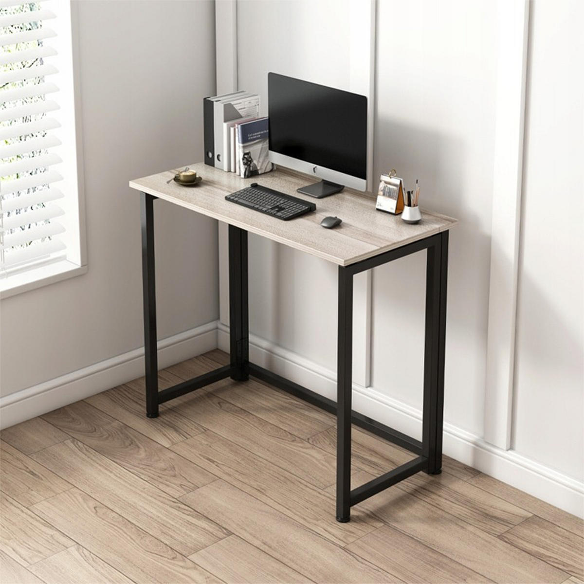 SCHREIBTISCH, hellbraun 80/40/72 cm - Braun, Holzwerkstoff (40/80/72cm)