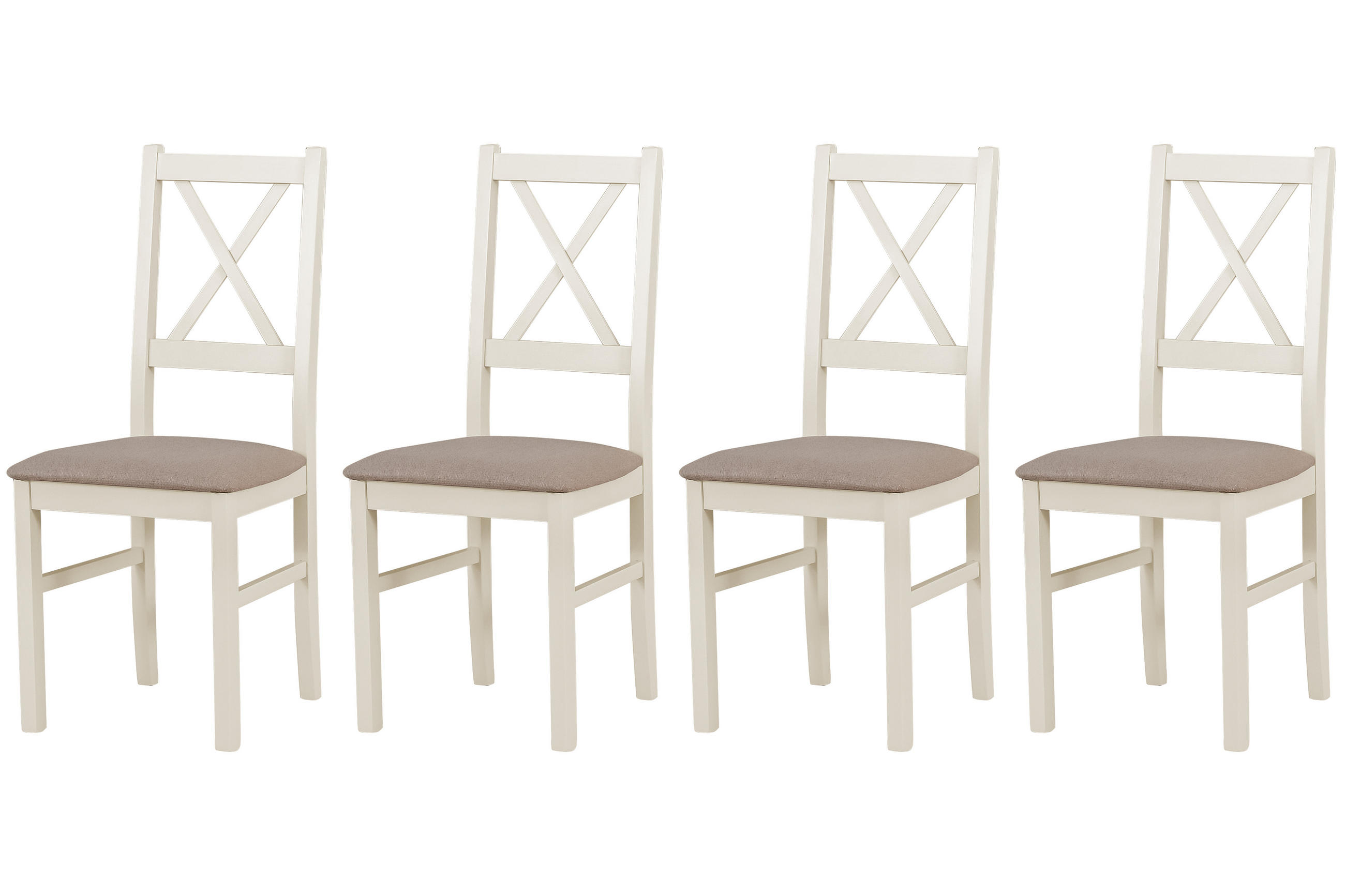 STUHL Nilo 10 (4er Set) - Bronzefarben/Cappuccino, Holz (43/94/40cm) - Leaf Design
