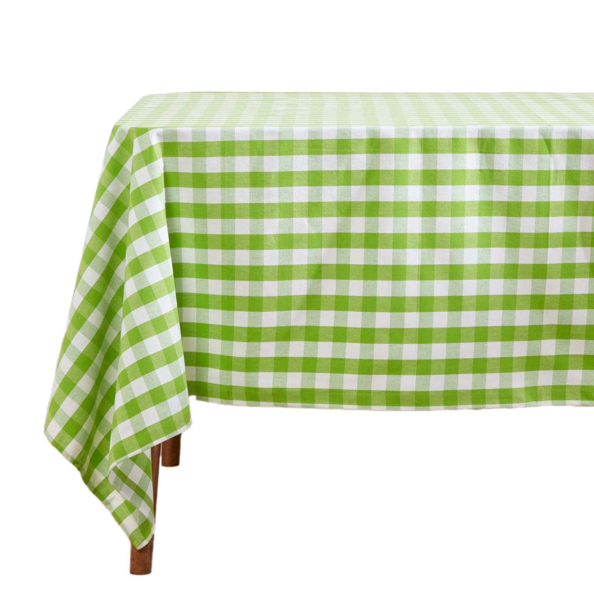 TISCHDECKE Vichy-Karo grün kariert, 137/178 cm - Grün, Textil (137/178cm) - Homescapes