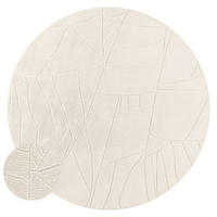 HOCHFLORTEPPICH Creme Ø 160 cm - Creme, Kunststoff (160/160cm) - TT Home
