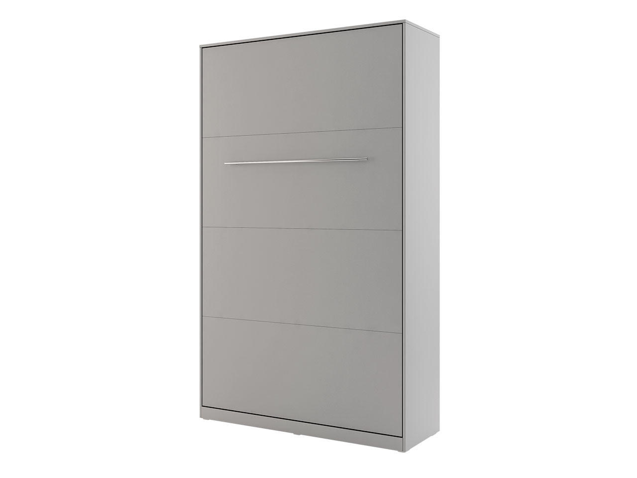 SCHRANKBETT Concept Pro I Vertical  - Grau, Holzwerkstoff (120/200cm) - MIRJAN24