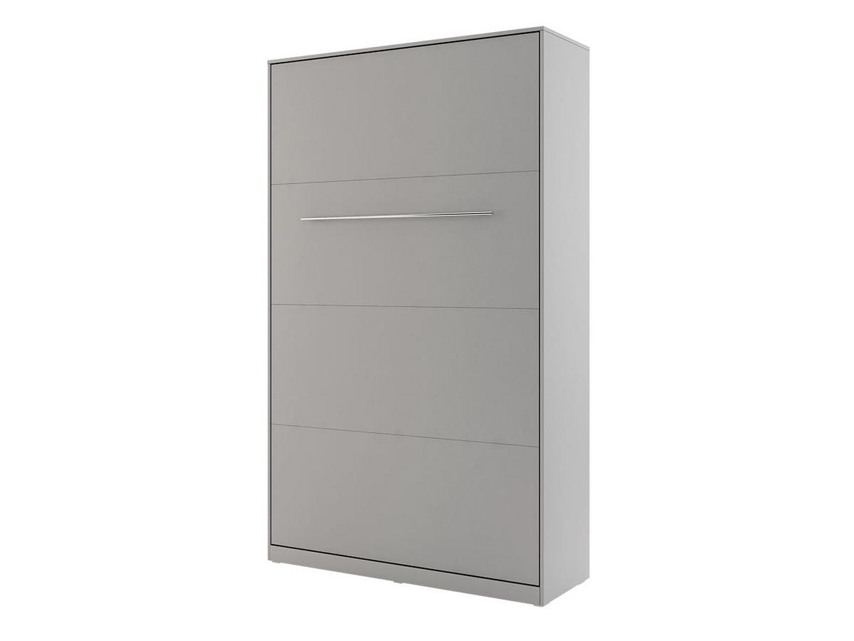 SCHRANKBETT Concept Pro I Vertical  - Grau, Holzwerkstoff (120/200cm) - MIRJAN24