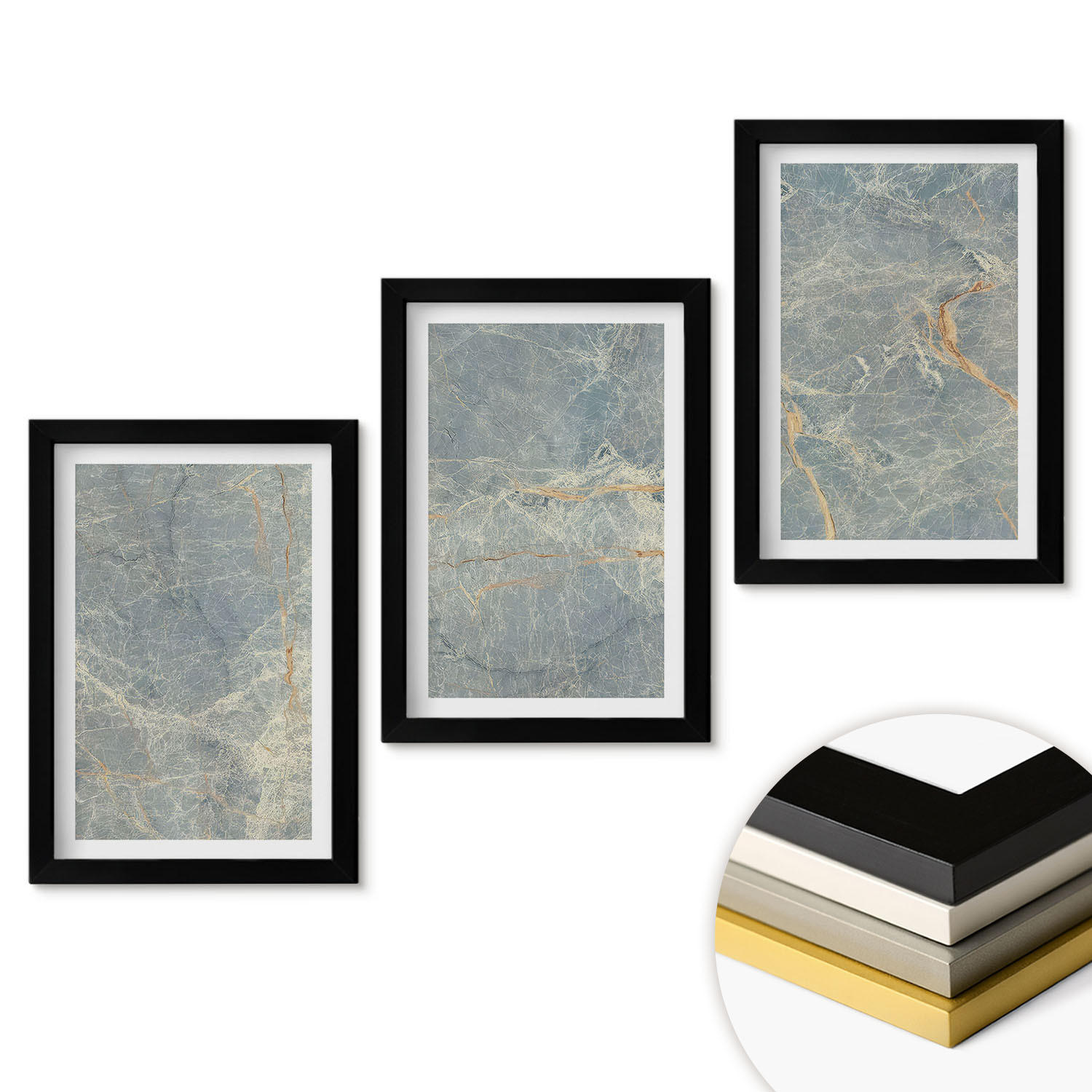 ArtPrintCave Wandbilder Schwarz 20x30 cm