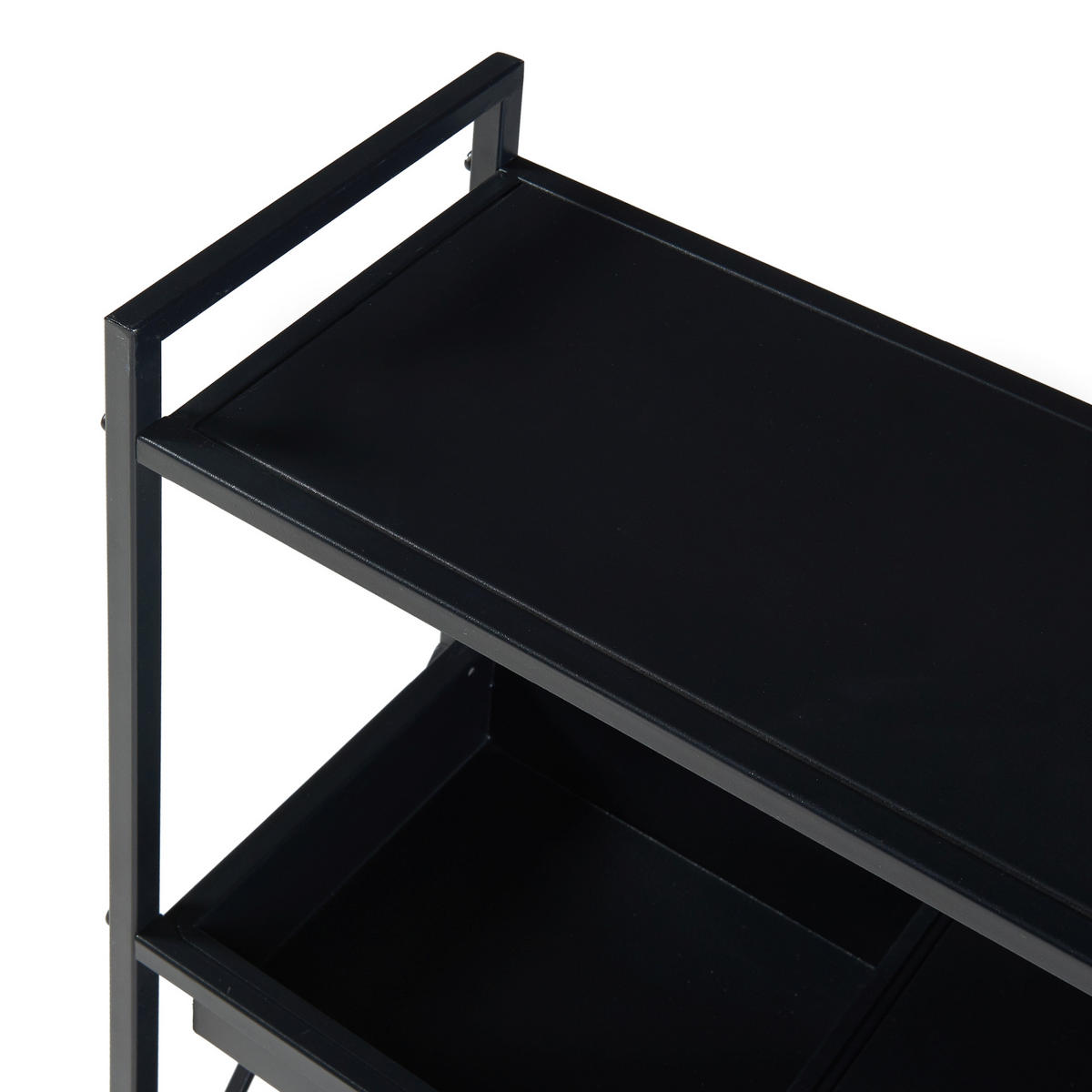 PFLANZENREGAL Berkelland - Schwarz, Metall (20/60/65.5cm) - [en.casa]