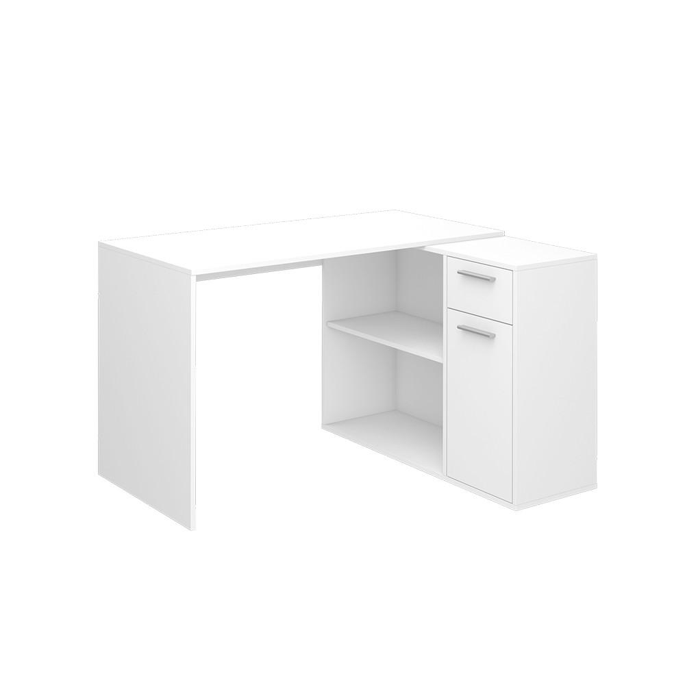 ECKSCHREIBTISCH Robin Weiß 120 x 60 cm - Weiß, Holzwerkstoff (60/120/75cm) - Vicco