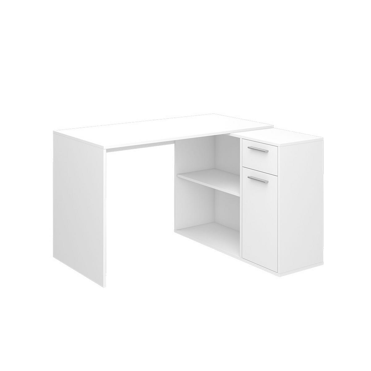 ECKSCHREIBTISCH Robin Weiß 120 x 60 cm - Weiß, Holzwerkstoff (60/120/75cm) - Vicco