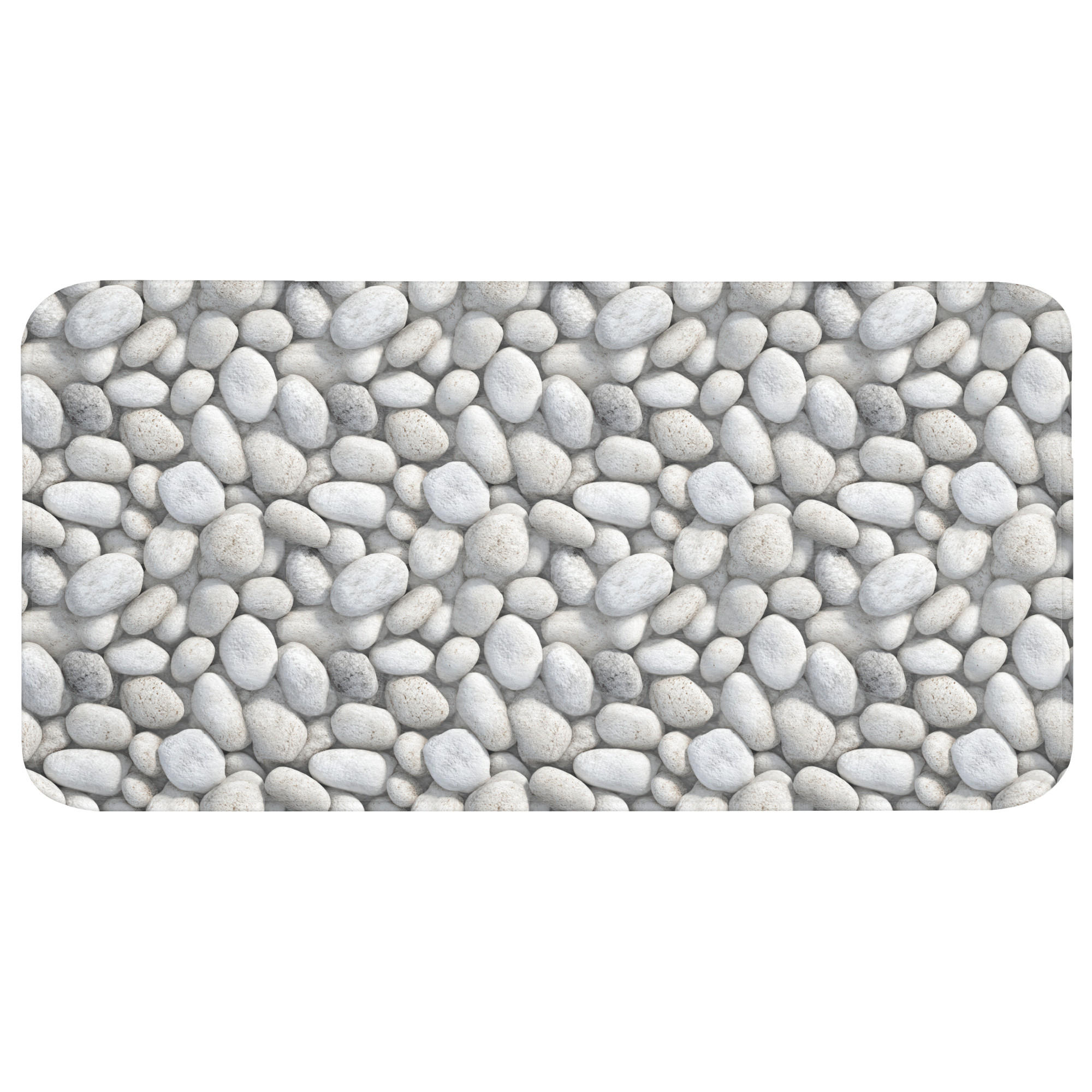 OnlyWow KOUPELNOVÁ PŘEDLOŽKA Kameny - šedé - oválné 120x60 cm