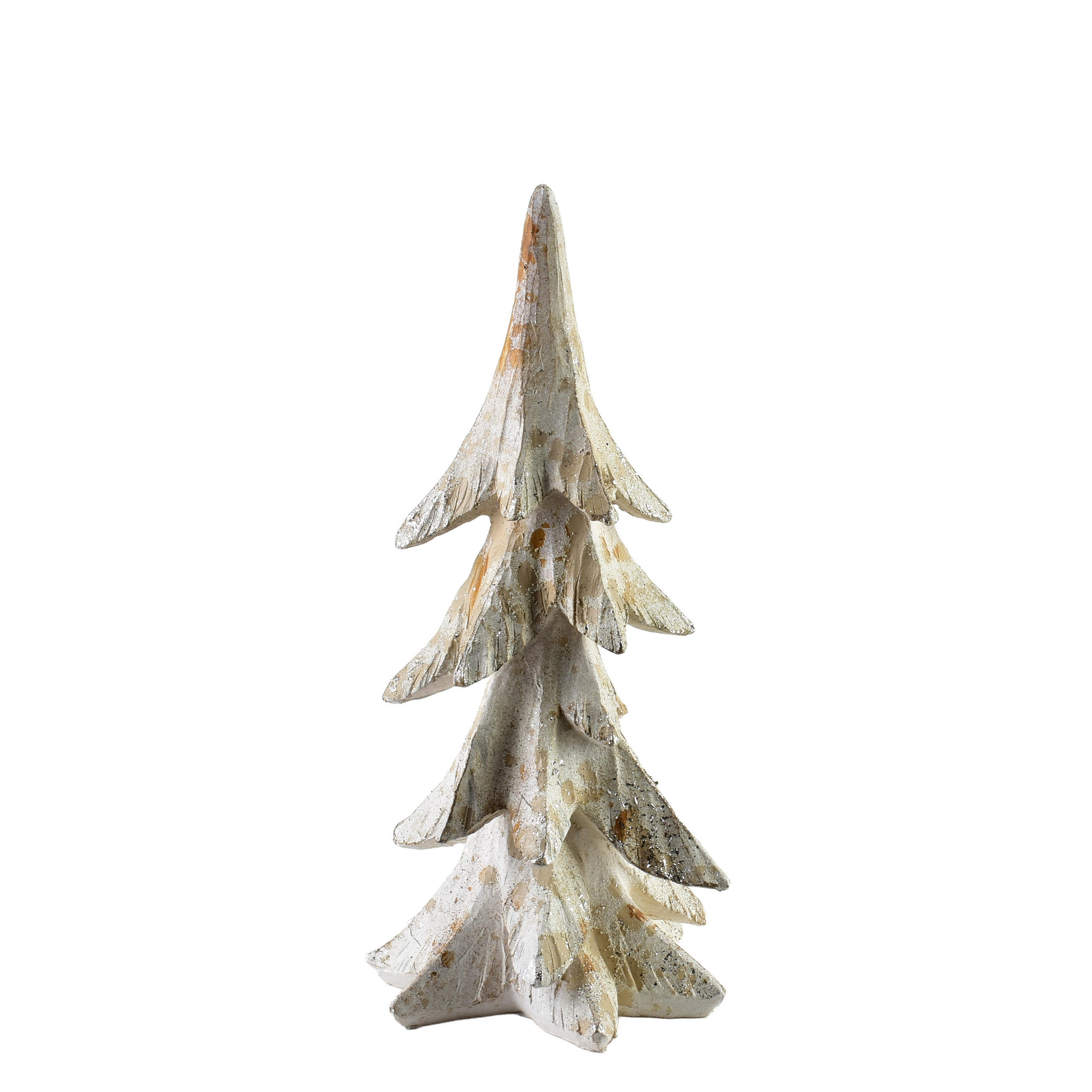 DEKOFIGUR Santa Lila Weiß 14x13,5x28,5 cm Kunststoff - Weiß, Kunststoff (13.5/28.5/14cm) - Mondex