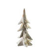 DEKOFIGUR Santa Lila Weiß 14x13,5x28,5 cm Kunststoff - Weiß, Kunststoff (13.5/28.5/14cm) - Mondex