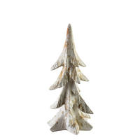 DEKOFIGUR Santa Lila Weiß 14x13,5x28,5 cm Kunststoff - Weiß, Kunststoff (13.5/28.5/14cm) - Mondex