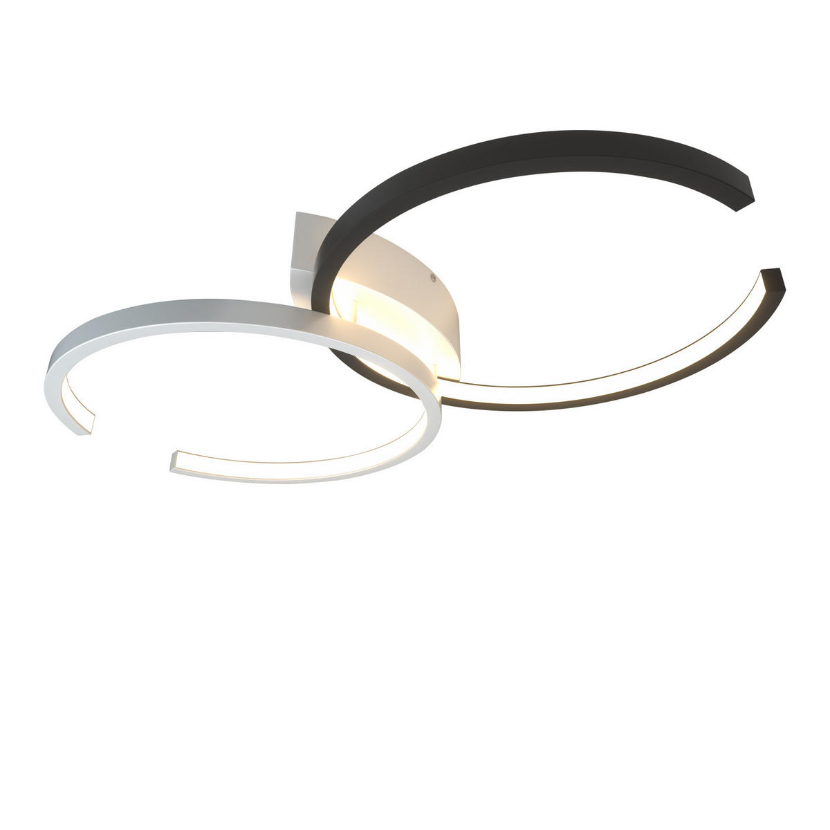 LED-DECKENLEUCHTE Gricelda 54/32/9 cm - Schwarz, Metall (54/32/9cm) - Nettlife