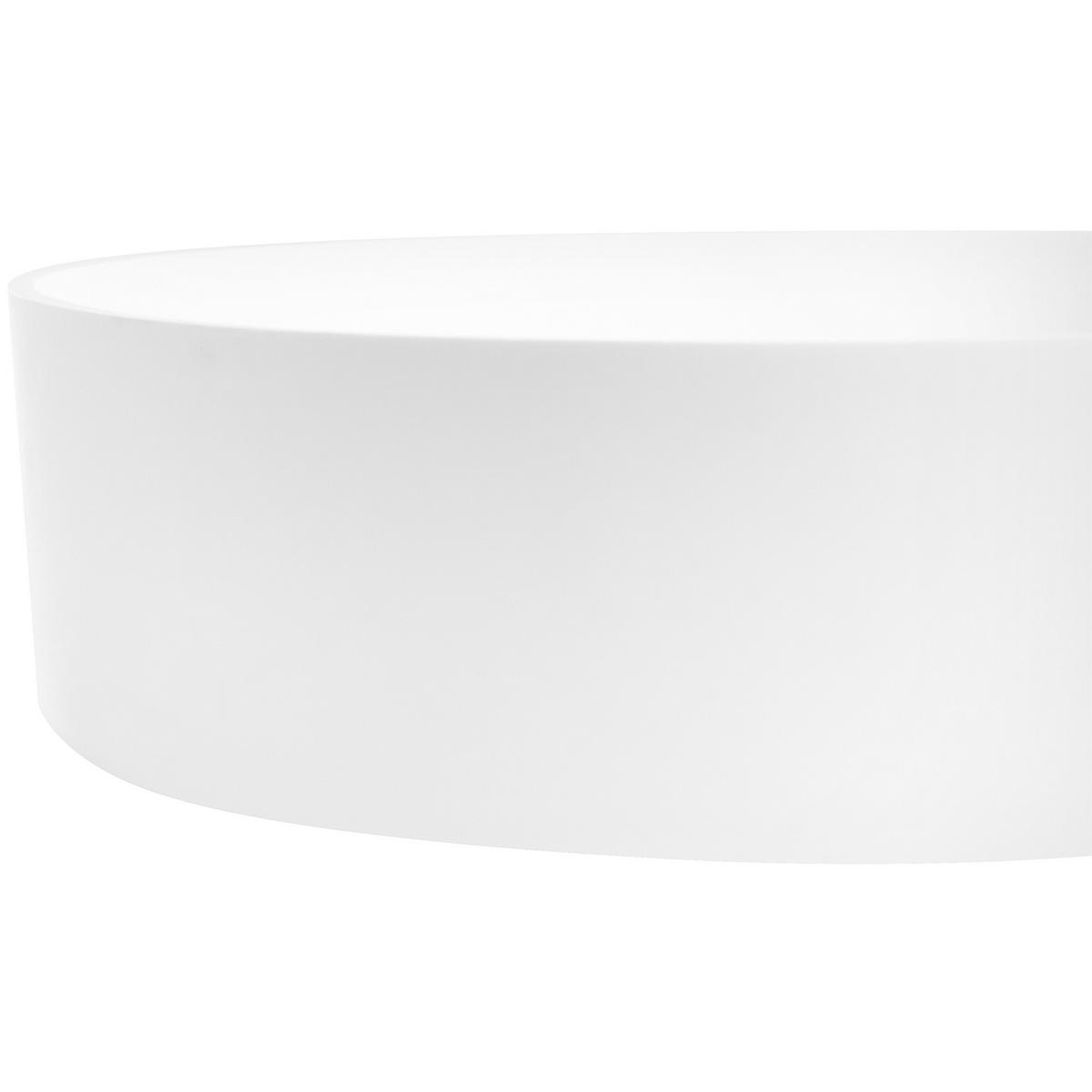 UMYVADLO NA DESKU Bílé 36 cm Salitral - bílá, plast (36/10/36cm) - Beliani