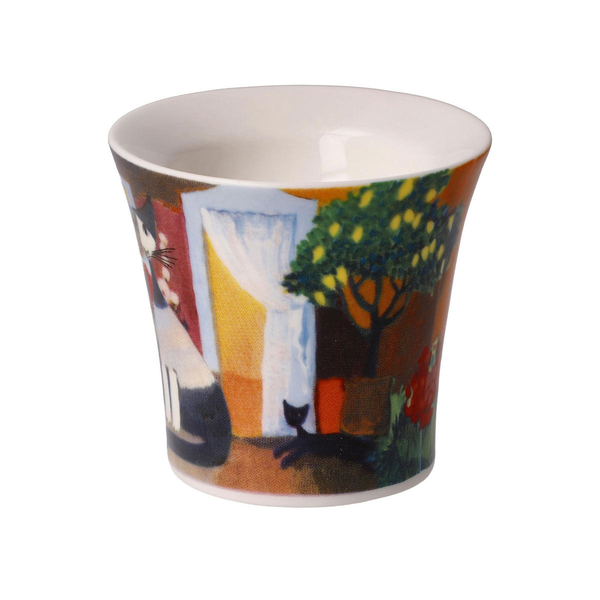 EIERBECHER 2er Set Rosina Wachtmeister - Una bellissima giornata, New Bone China, Bunt, 6 cm - Multicolor, Keramik (6.5/6/6.5cm) - Goebel