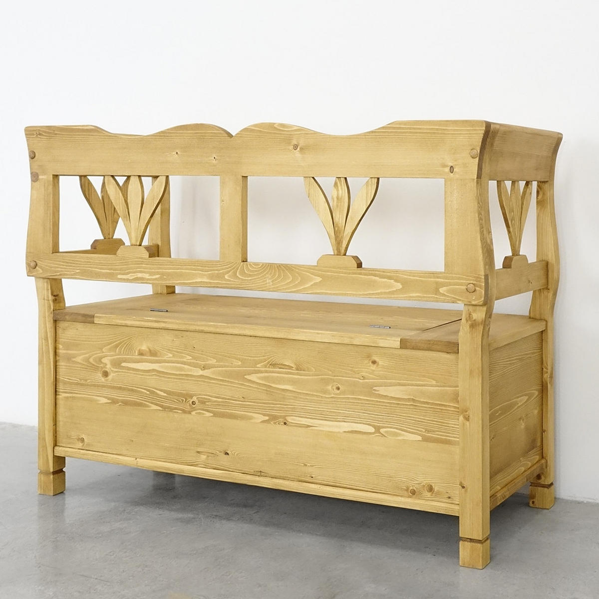 SITZBANK aus Massivholz MEXICANA - Honig, Holz (130/90/46cm) - Seart