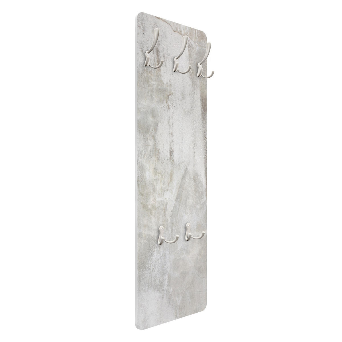 WANDGARDEROBE - Shabby Betonwand gespachtelt 34/105 cm - Beige, Holzwerkstoff (34/105/1.6cm) - Bilderwelten
