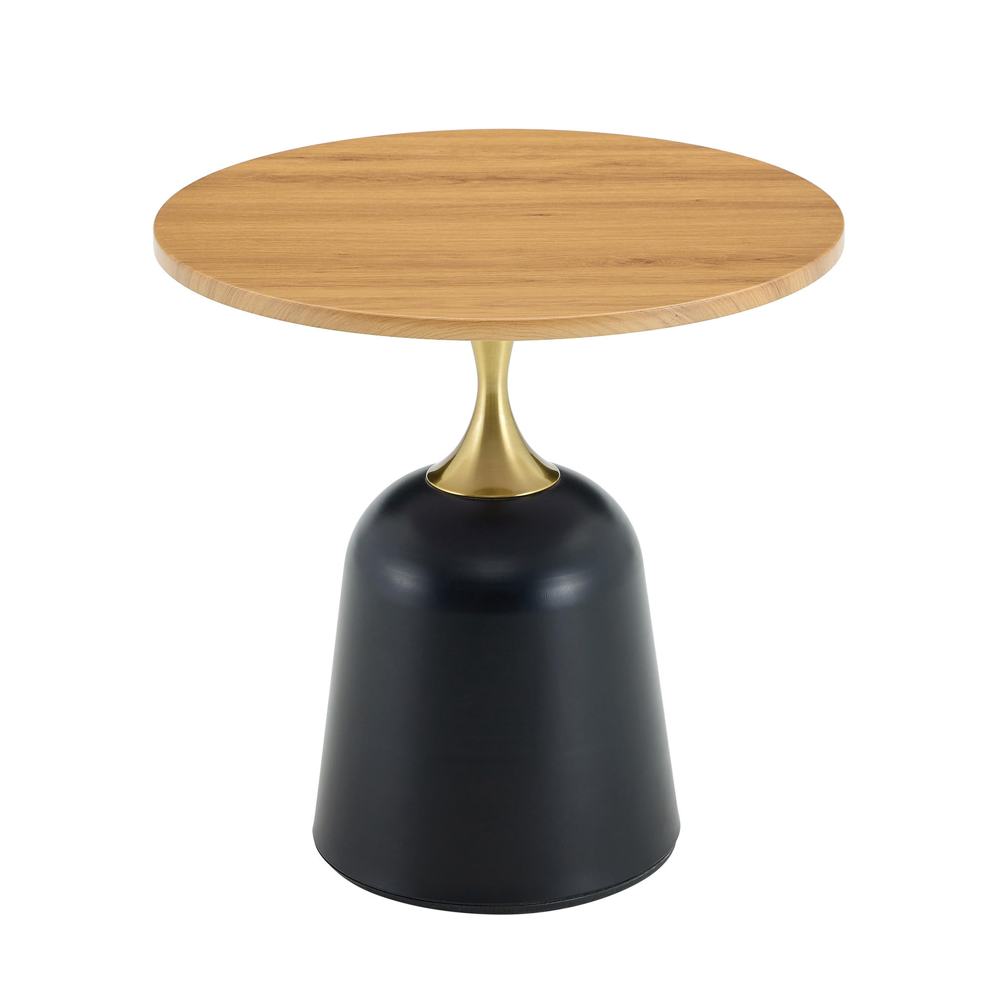 BEISTELLTISCH DE-37424 rund mit Metallgestell Naturholz - Naturfarben, Holzwerkstoff (60/60/58cm) - ComfortXL