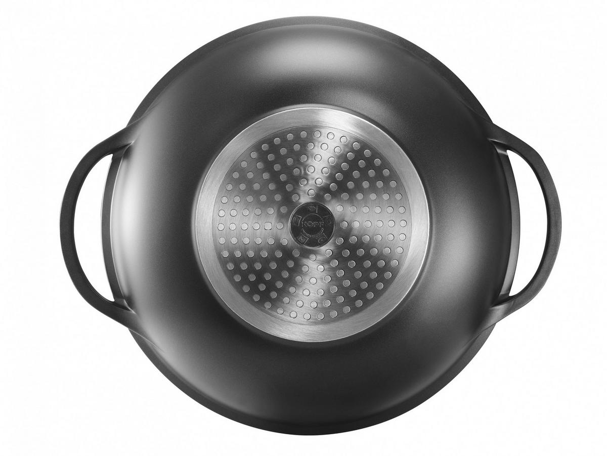 WOK Mai-Lu, Aluguss, Induktion, Antihaftbeschichtung, inkl. Zubehör, Ø 36 cm - Schwarz, Metall (36cm) - KOPF