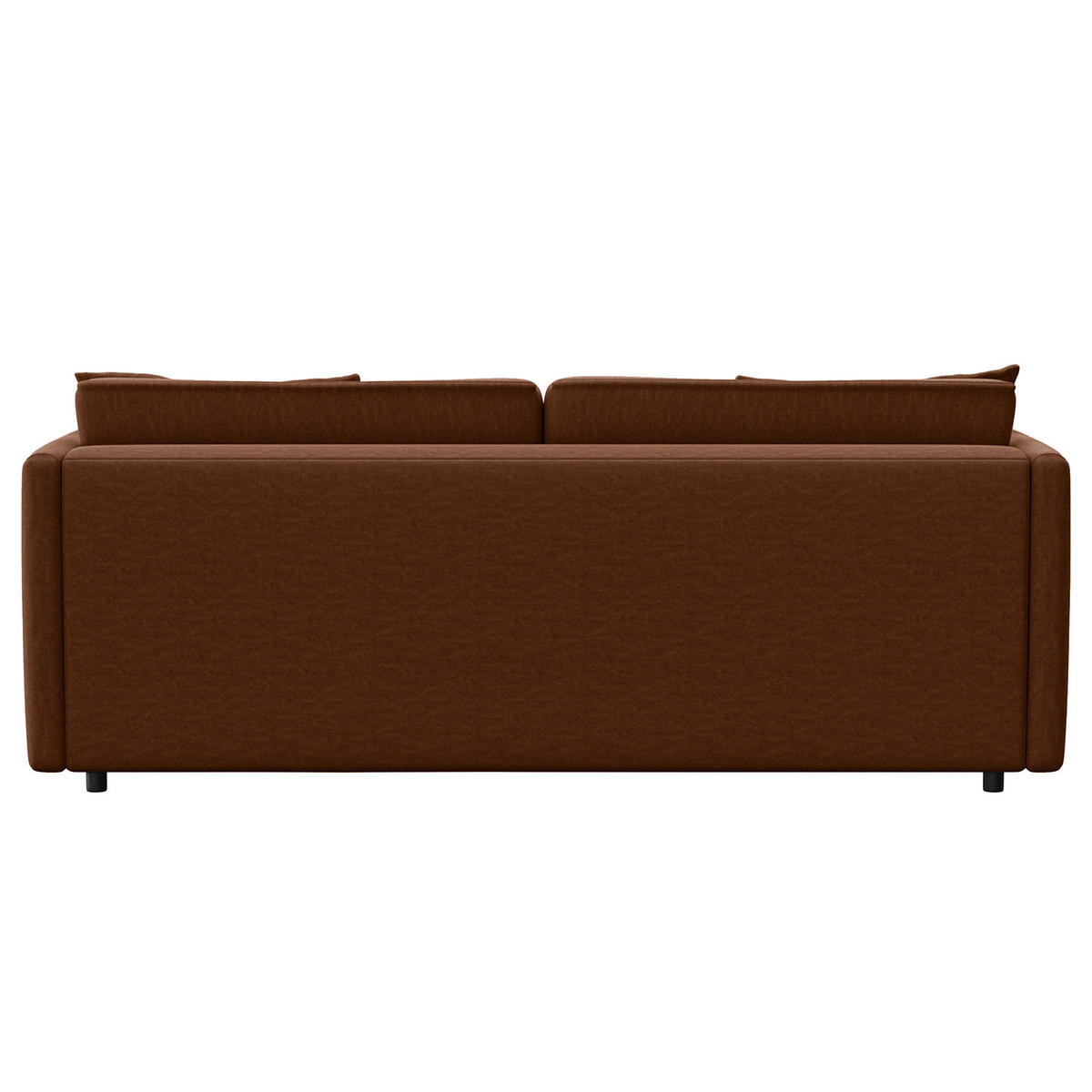 3-SITZER SOFA - Schwarz/Braun, Kunststoff/Textil (219/84/117cm) - home24