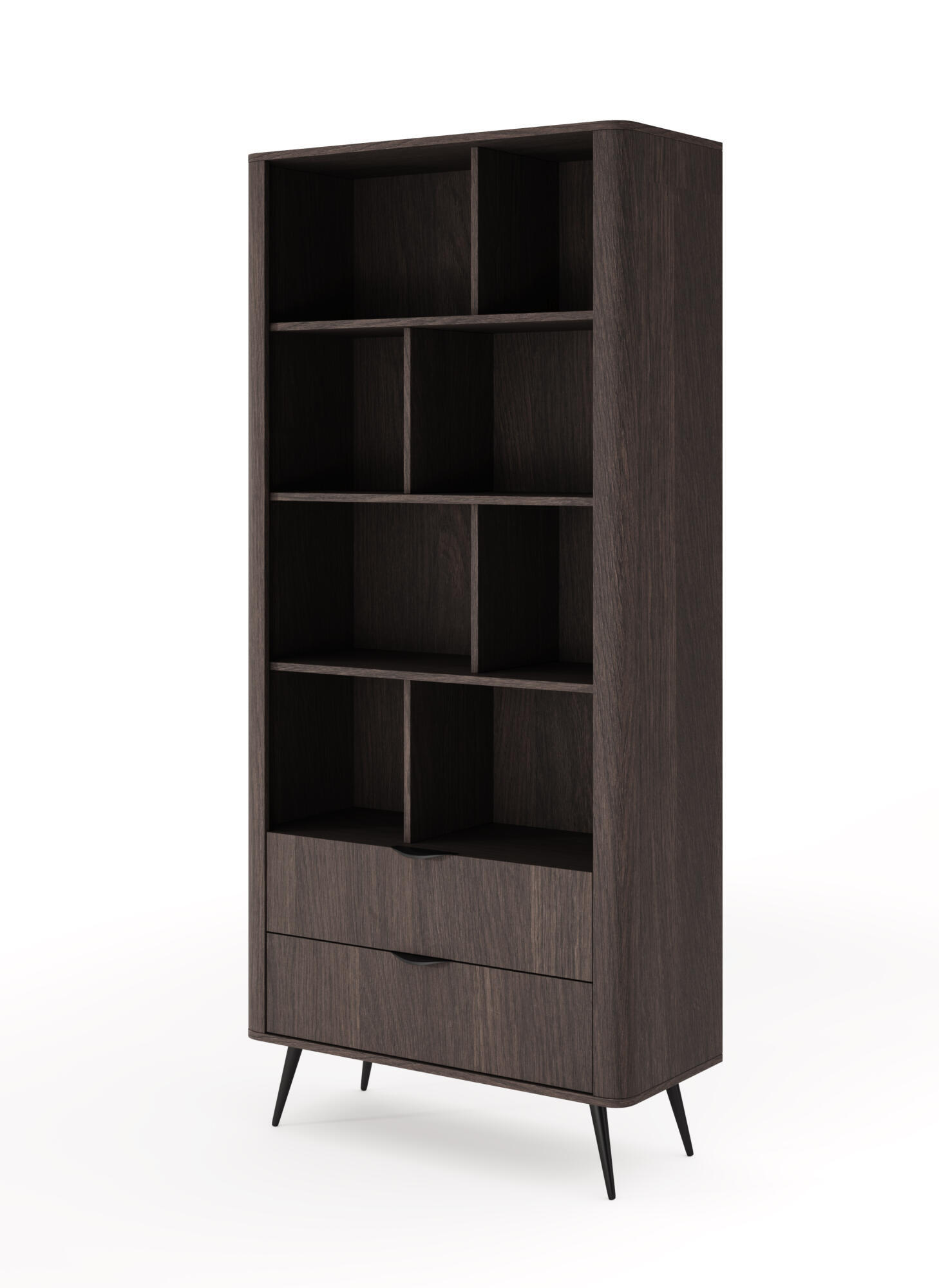 VITRINE VERIS Braun 88x38x194 cm - Braun, Holzwerkstoff (88/194/38cm) - FURNLUX