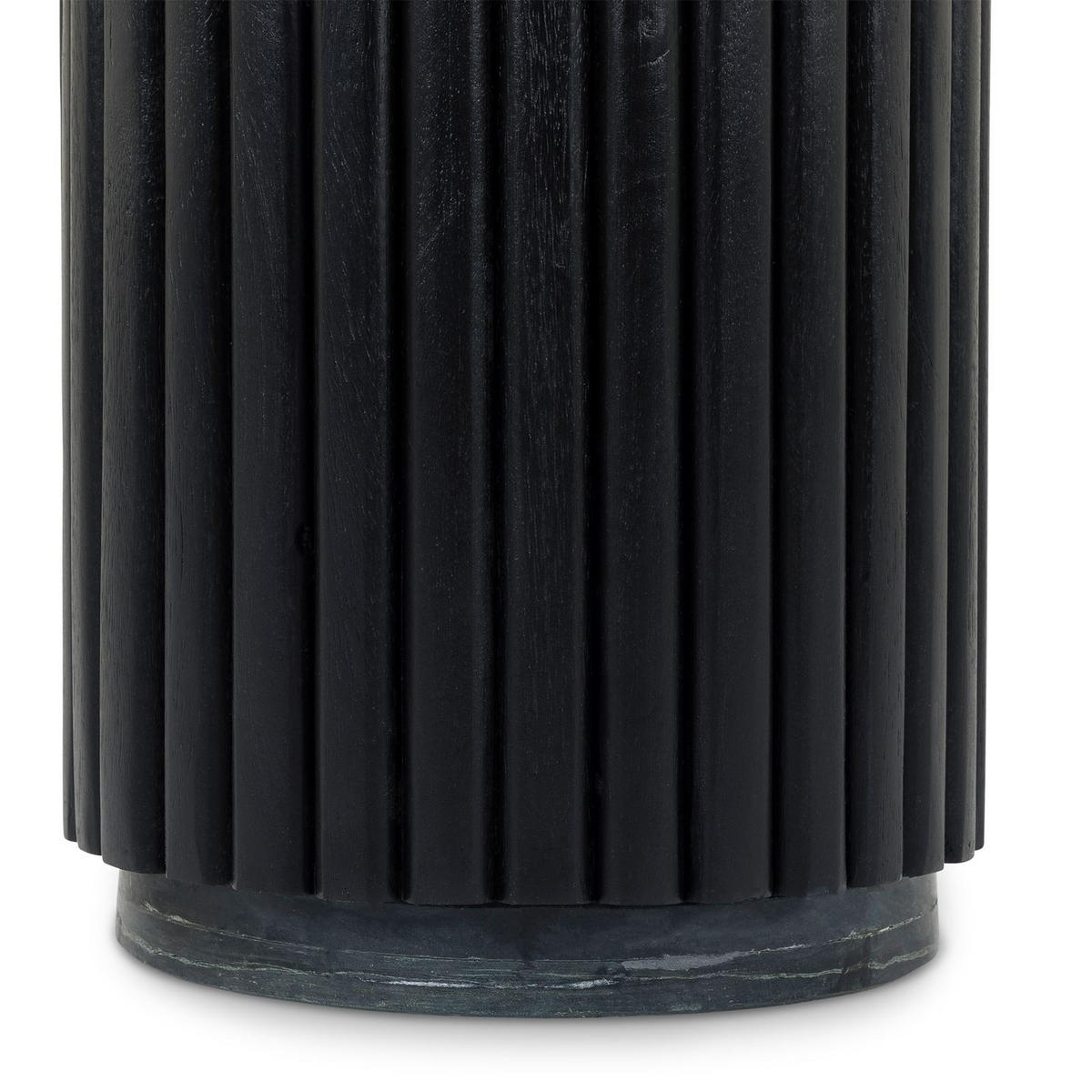 COUCHTISCHSET SARDA 2er Set schwarz - Schwarz, Naturmaterialien/Holz (46/46/53cm) - IDIMEX