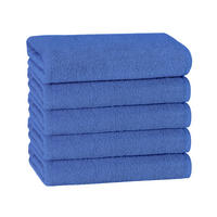 DUSCHTÜCHER, 5er-Set, 70x140 cm, 100% Baumwolle, Blau - Dunkelblau, Textil (70/140cm) - Zollner