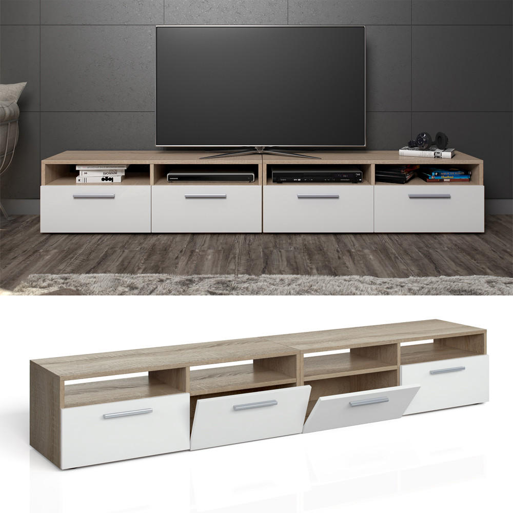 LOWBOARD Diego Sonoma 95 x 38 cm - Sonoma Eiche, Holzwerkstoff (190/38/33.2cm) - Vicco