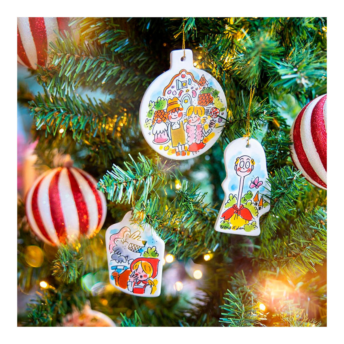 ANHÄNGER Efteling Rotkäppchen in Bunt - 9,5 x 5cm - Multicolor, Keramik (0.1/0.1/0.1cm) - Blond Amsterdam