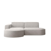 ECKSOFA MODENA L STUDIO Stoff Verita Beige Links - Beige, Holz (165/236cm) - Kaiser Möbel