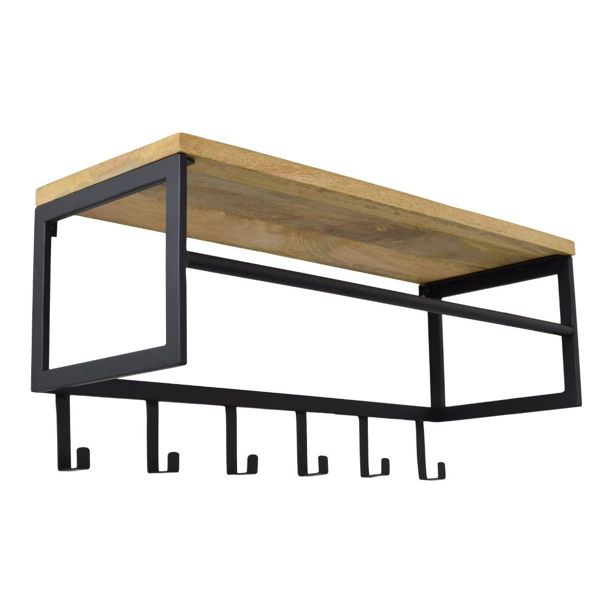 KLEIDERABLAGE Ivory Schwarz - Schwarz, Metall (80/36/30cm) - LOFT42