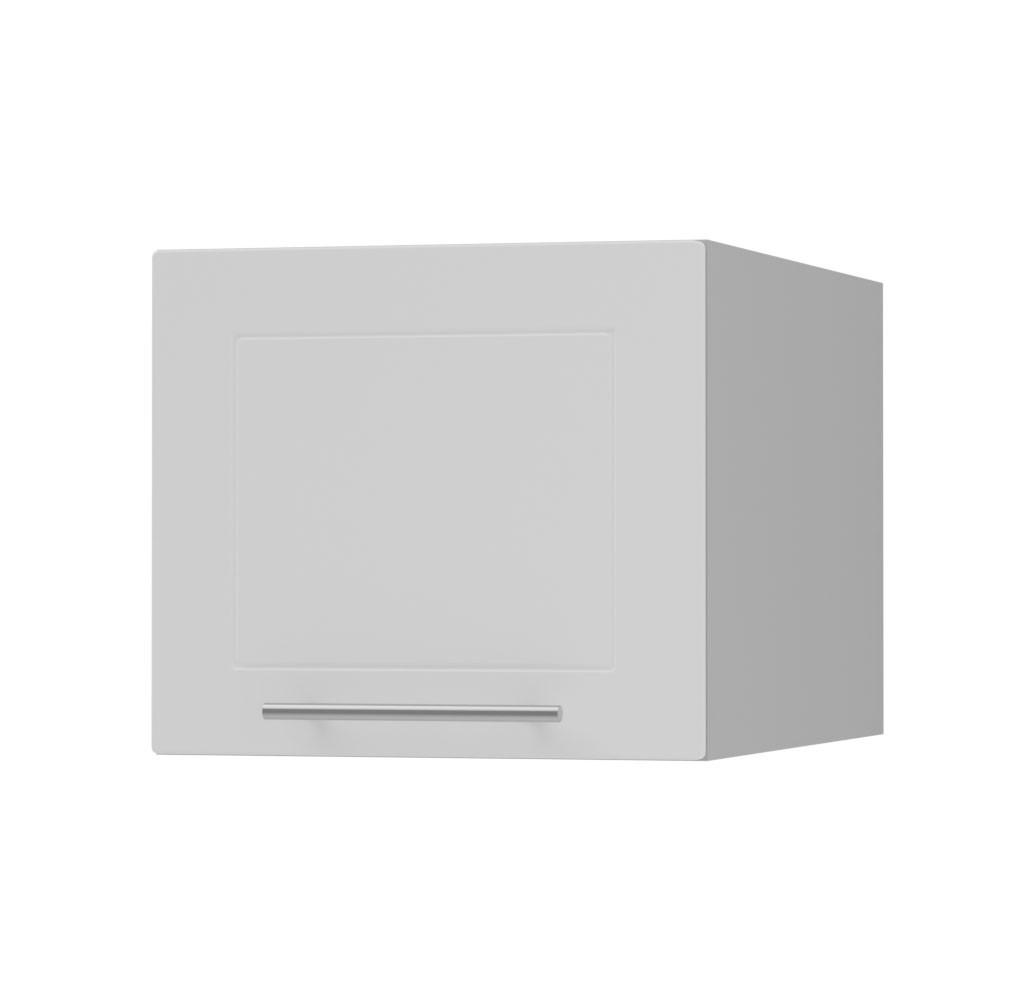 KLAPPHÄNGESCHRANK Kvantum W6B/40 Weiß Matt / Grau Matt 40 / 59 / 36cm - Weiß/Grau, Holz/Holzwerkstoff (40/36/59cm) - Feldmann-Wohnen
