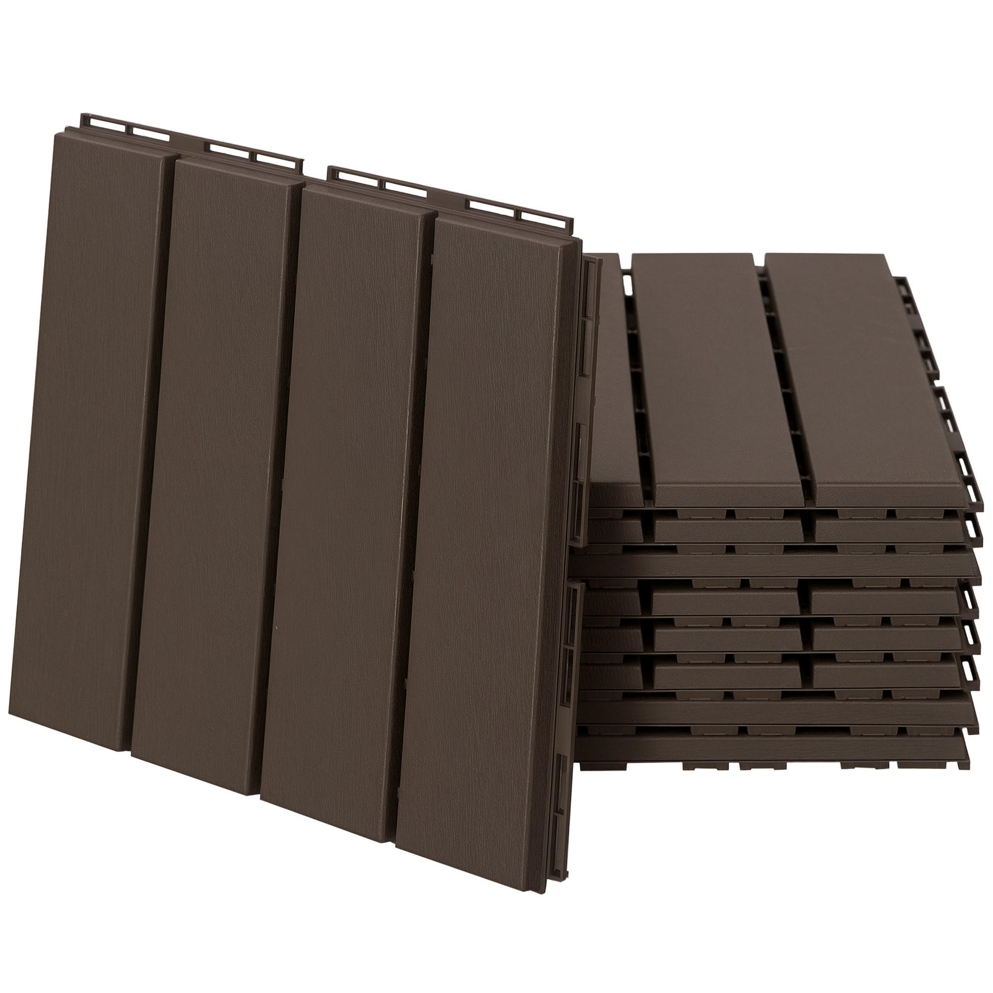 TERRASSENFLIESEN DE-10144 Klicksystem mit Drainage Braun - Braun, Kunststoff (30/30/2cm) - ComfortXL