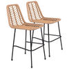 BARHOCKER Oka 2er-Set - Braun, Kunststoff (45.5/98.5/64.5cm) - Happy Garden
