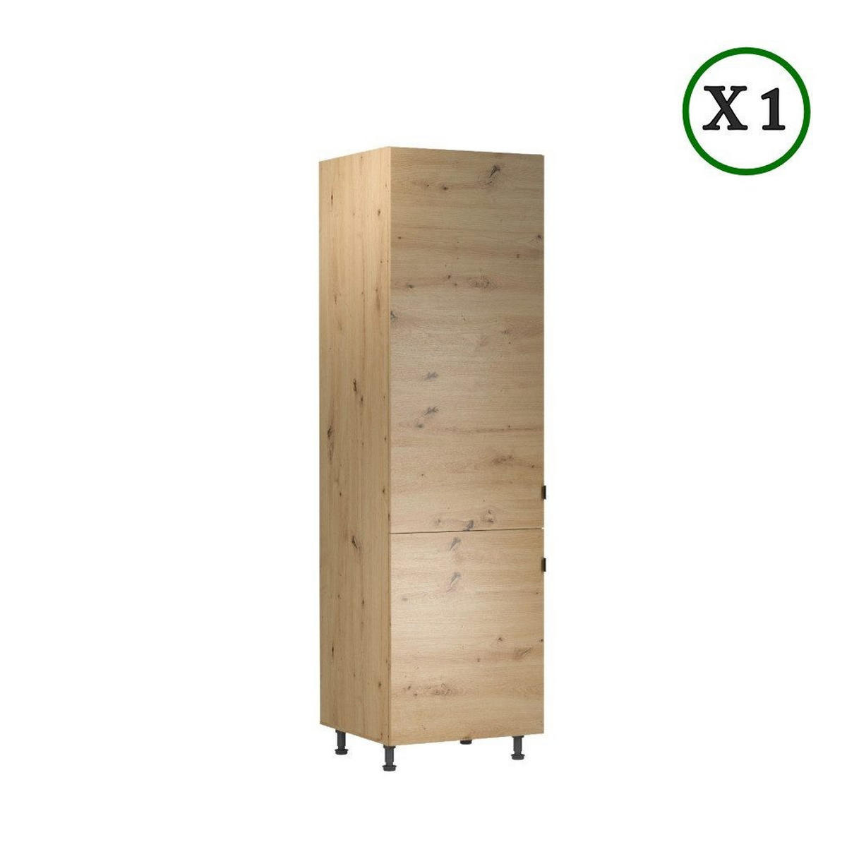 KÜCHENZEILE 360 cm - Langen K72-M360 in Artisan Eiche - Schwarz/Eiche Artisan, Holz/Metall (360/248/58cm)