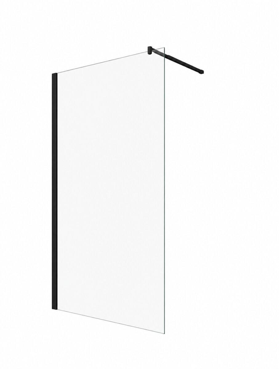 Glaswerk Westfalen Walk-In-Duschwand Schwarz 100x200x10 cm