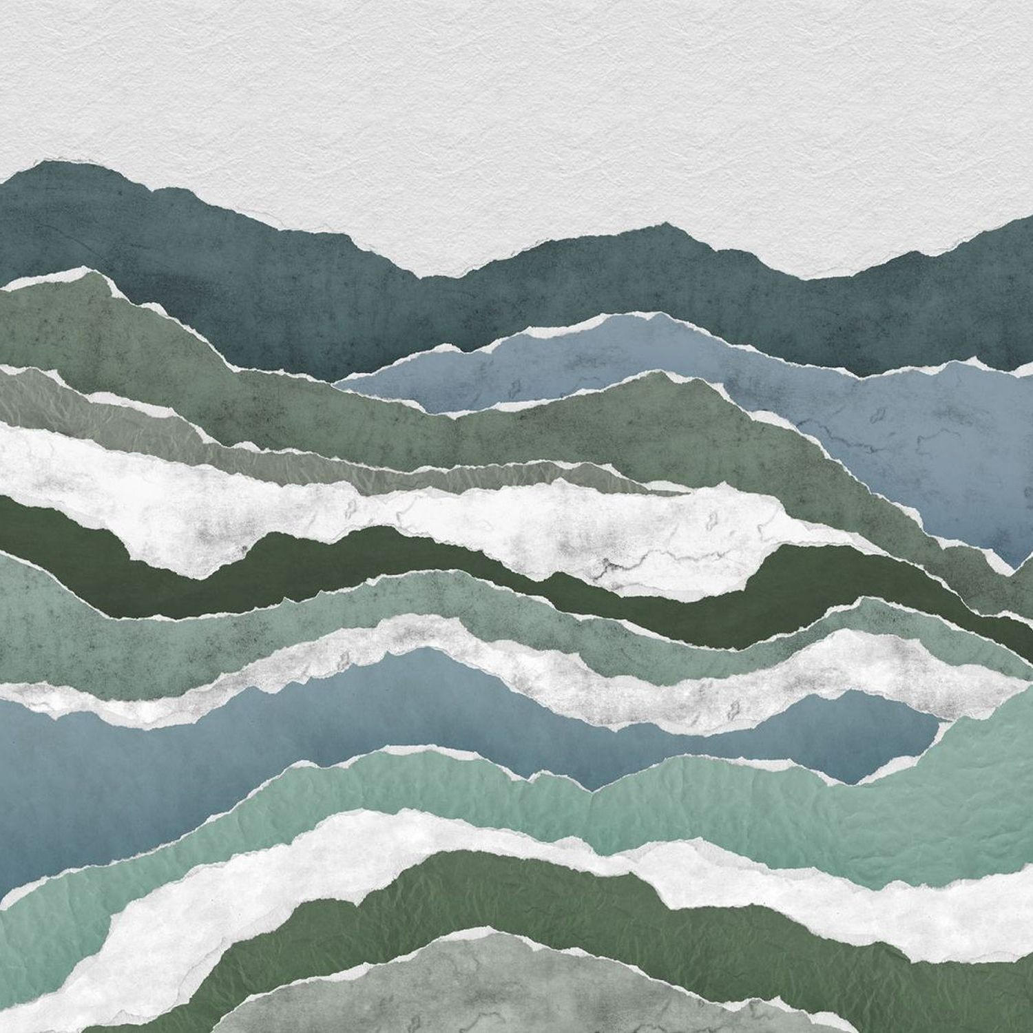 FOTOTAPETE Landschaft 400 x 280 cm - Grün, Papier (400/280cm) - Sanders & Sanders