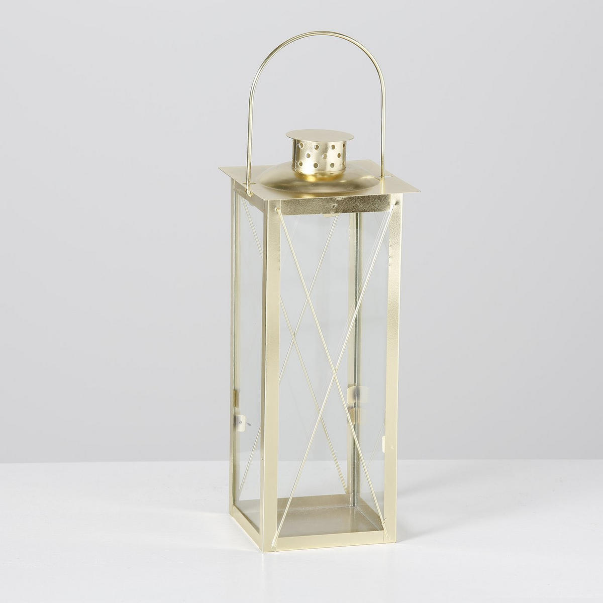 LATERNEN aus Metall Farol - Goldfarben, Metall (15/40/15cm) - Boltze Home