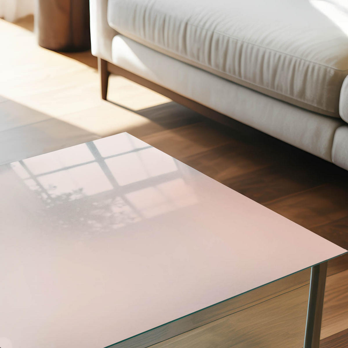 GLASPLATTE 80x60 cm – Subtile Harmonie - Braun, Glas (0.4/80/60cm) - ArtPrintCave