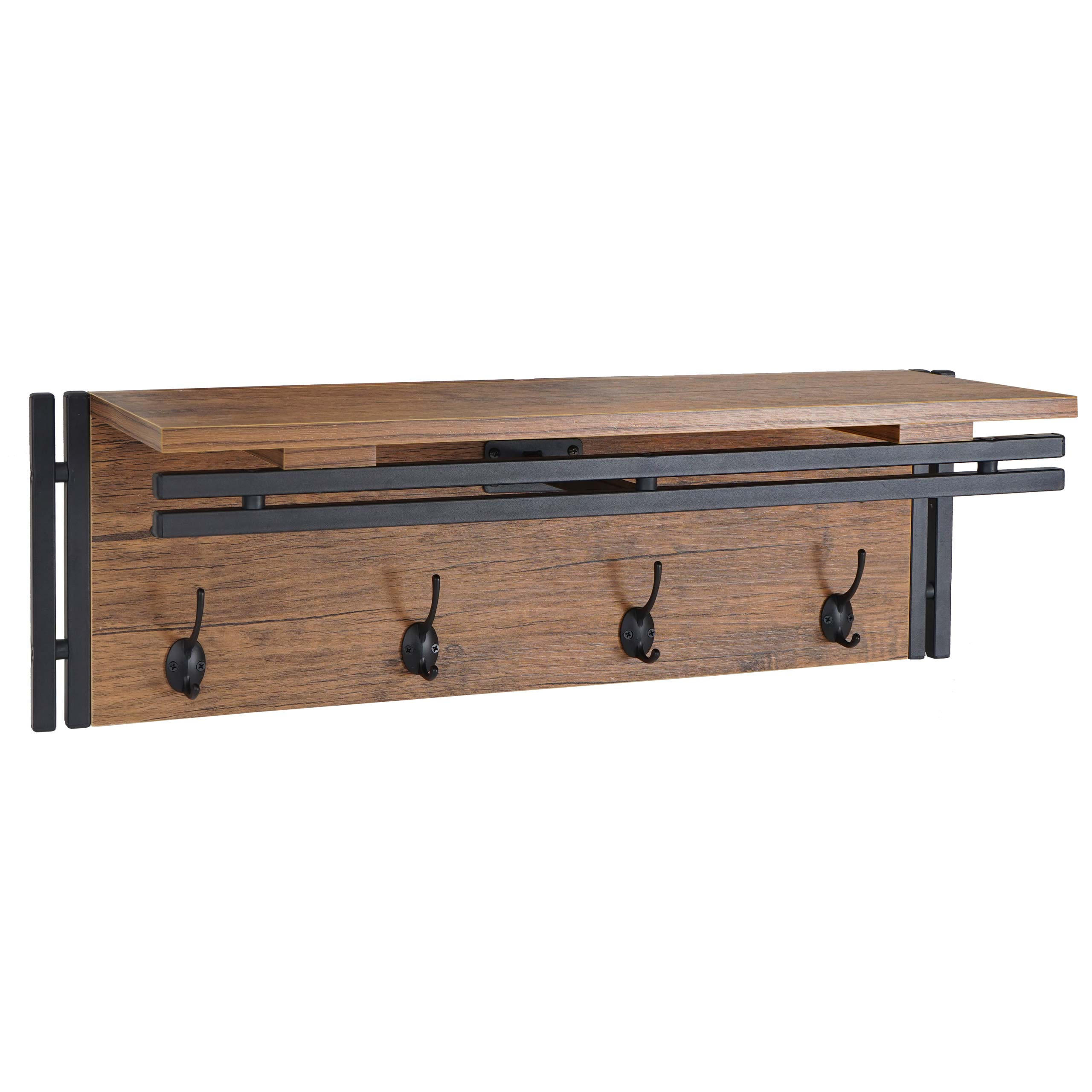 WANDGARDEROBE Wildeiche Dekor - Wildeiche, Holzwerkstoff (75/24/24cm) - MCW