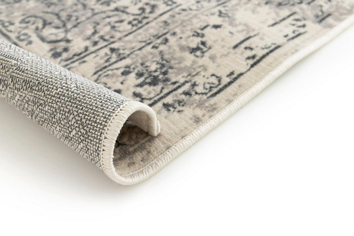 DESIGN Teppich im Vintage Stil Grau - Grau, Textil (120/170cm) - AFK Living