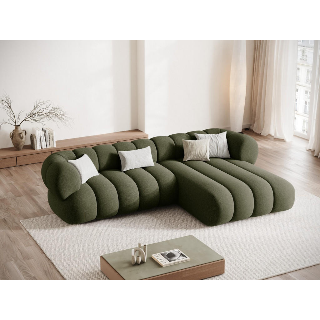 Thumbnail - Cosmopolitan Design Ecksofa, Grün, Textil, 5-Sitzer, 270x165 cm, Wohnzimmer, Sofas & Couches, Wohnlandschaften, Ecksofas